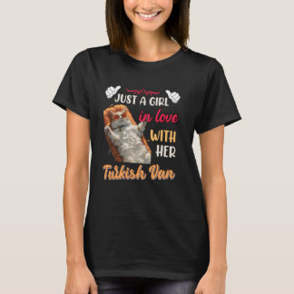 Cat Mama NUR EIN MÄDCHEN IN LIEBE MIT IHREM TÜRKIS T-Shirt