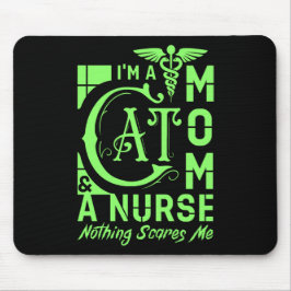 Cat Mama Nurse - Funny Gift for Nurses & Cat Lover Mousepad