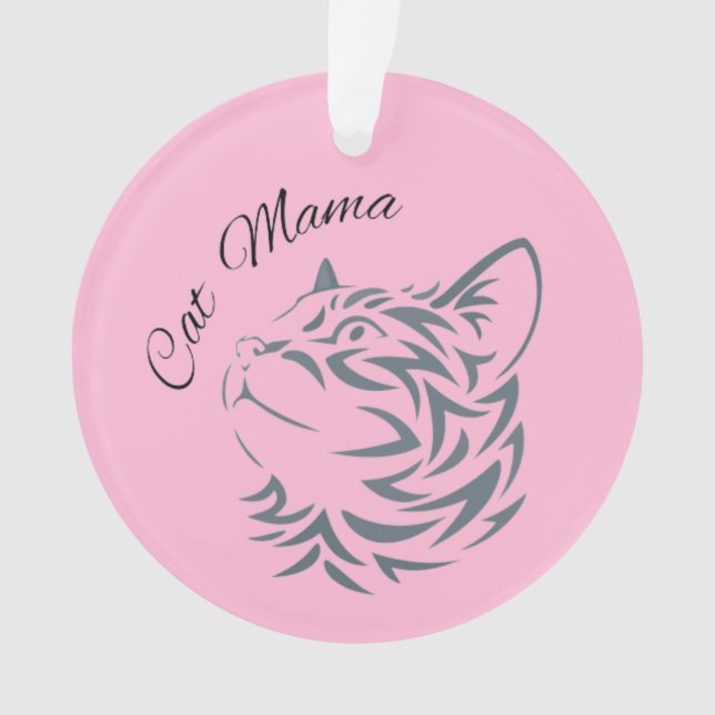 Cat Mama Ornament (Vorderseite)