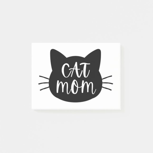 Cat-Mama Post-it Klebezettel (Vorderseite)