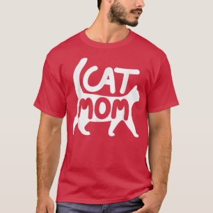 Cat Mama präsentiert Design Funny Cat Mama Moderne T-Shirt