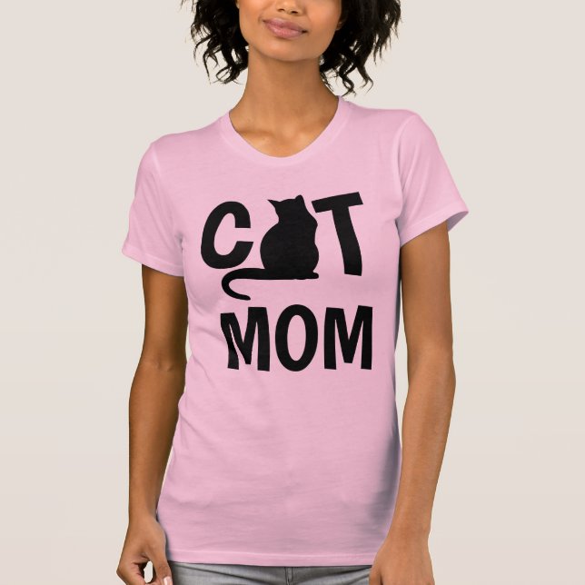 CAT-MAMA, rosa T - Shirt (Vorderseite)