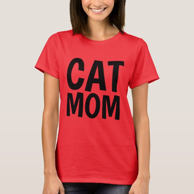 CAT-MAMA rosa T - Shirt und Tankdecken (Vorderseite)
