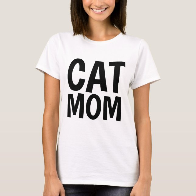 CAT-MAMA rosa T - Shirt und Tankdecken (Vorderseite)