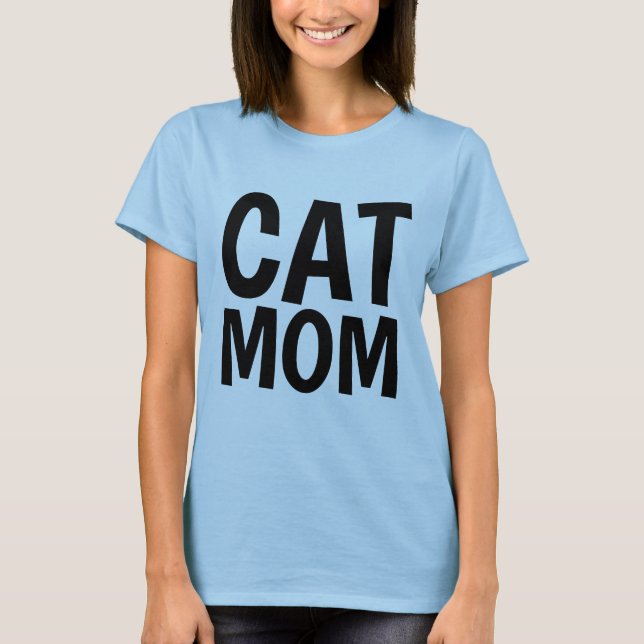 CAT-MAMA rosa T - Shirt und Tankdecken (Vorderseite)