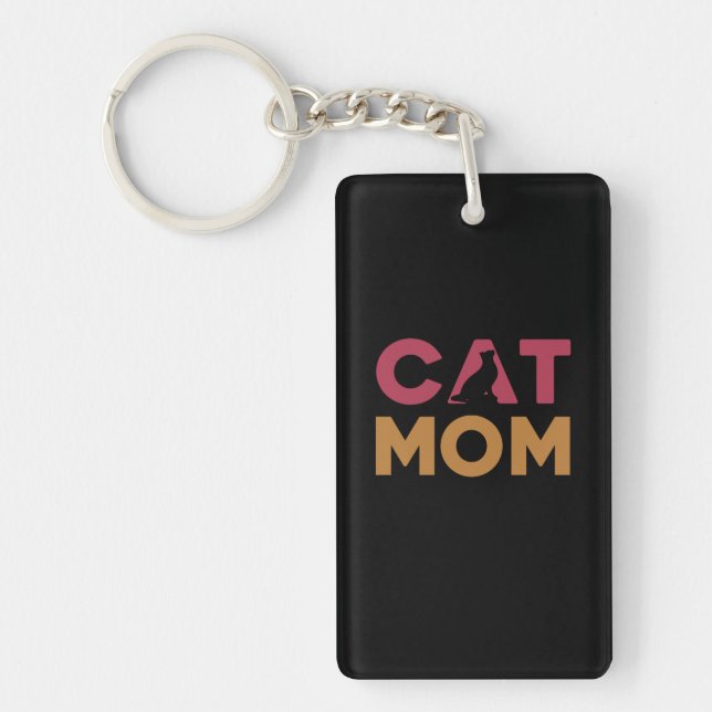 Cat-Mama Schlüsselanhänger (Vorderseite)