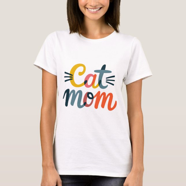 Cat-Mama T-Shirt (Vorderseite)