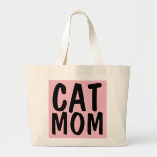 CAT-MAMA-Tasche, rosa Jumbo Stoffbeutel