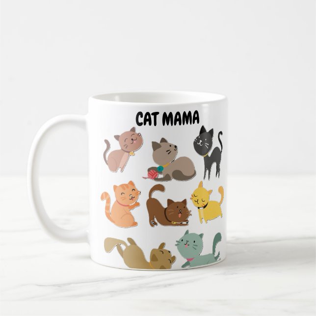 Cat Mama-Tasse Kaffeetasse (Links)