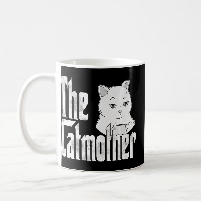 Cat Mama The Catmother Crazy Coffee Cat Mutter Kit Kaffeetasse (Links)