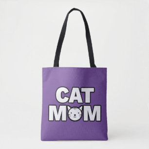 CAT MAMA Tote Bag (Lila)