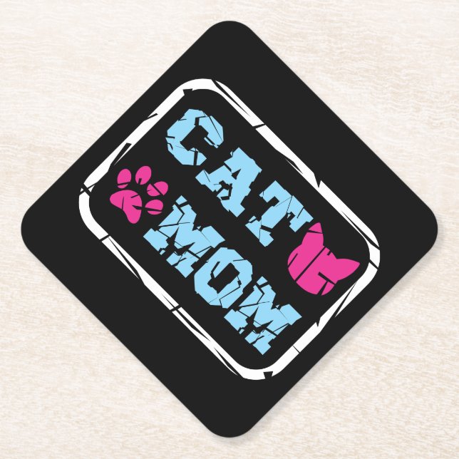 Cat-Mama Untersetzer (Vorderseite)