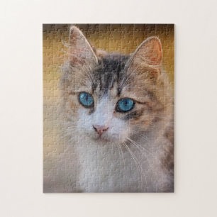 Cat Mama Vater Kitty Lover Custom Foto Personalisi Puzzle