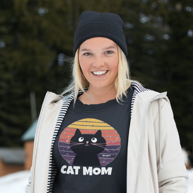 CAT MAMA VINTAG RETRO STYLE T - Shirt Hoodie (Von Creator hochgeladen)