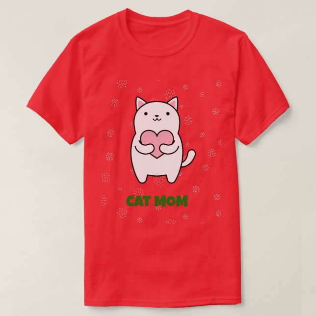 Cat Mama von LAMAJ T-Shirt (Design vorne)