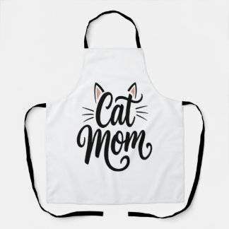Cat Mama Whiskys und Ohren Schürze