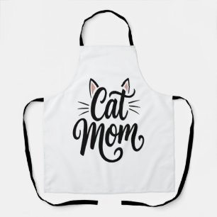 Cat Mama Whiskys und Ohren Schürze