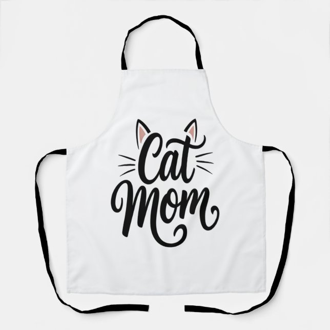 Cat Mama Whiskys und Ohren Schürze (Vorderseite)
