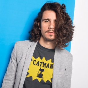 CAT MAN CAT VATER MENS T - SHIRT T - SHIRT