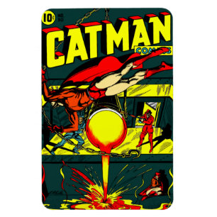 Cat-Man-Comic aus den 1940er Jahren mit flexibler  Magnet