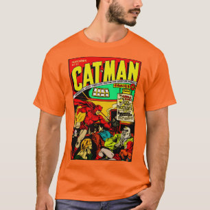 CAT-MAN-Comic-T - Shirt der 40er Jahre