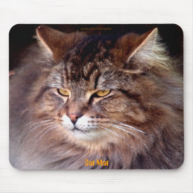 "Cat Mat" Maine Coon Cat-lover Mousepad (Vorne)