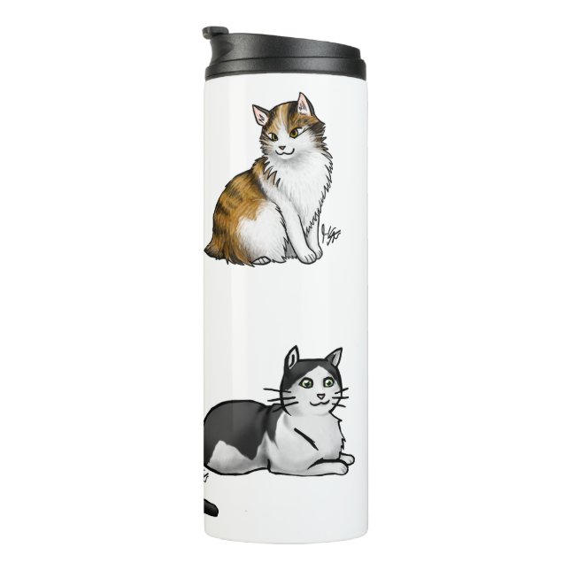 Cat McAllister Familie Thermosbecher (Nach rechts gedreht)