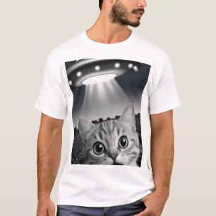 Cat meet UFO T-Shirt