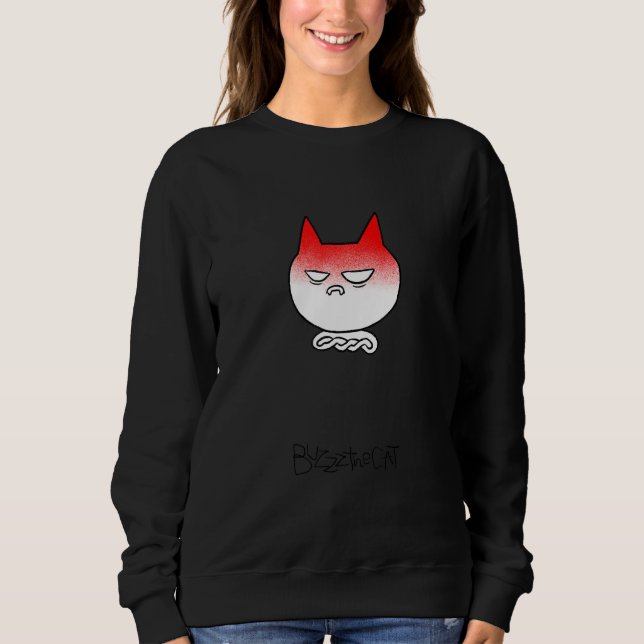 Cat Meme Anger Angry 1 Sweatshirt (Vorderseite)