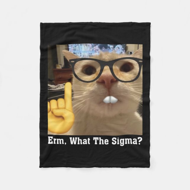 Cat Meme Clic Niedlich Kitten Erm Fleecedecke (Vorderseite)