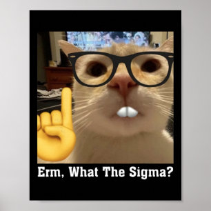 Cat Meme Clic Niedlich Kitten Erm Poster