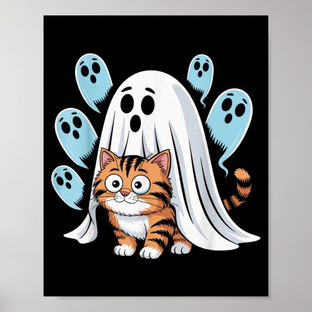 Cat Meme Funny Soky Halloween Kitty  Poster (Vorne)