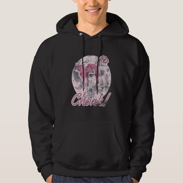 Cat Meme T-Shirt Chonk Grumpy Cats Vater Mama Cat  Hoodie (Vorderseite)