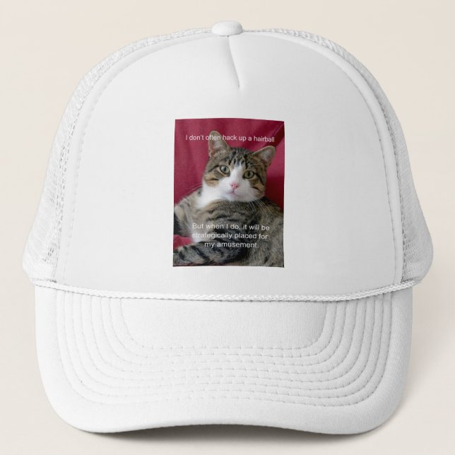 Cat Meme Truckerkappe (Vorderseite)