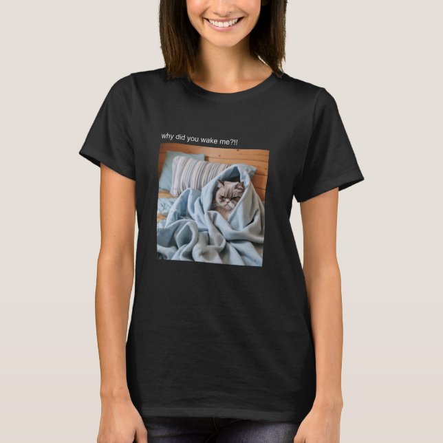 Cat Meme Tshirt Albern Cat Funny Kitty Meow Hiss K (Vorderseite)
