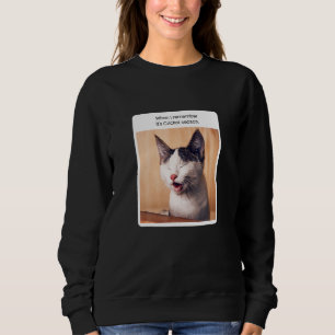 Cat Meme, wenn ich mich an Cricket-Saison erinnere Sweatshirt