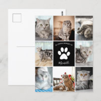 Cat Memorial Custom Foto Collage in Love Memory