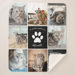 Cat Memorial Custom Pet Foto Collage Paw Print Sherpadecke