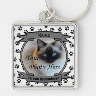 Cat Memorial Forever erinnert Schlüsselanhänger