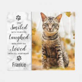 Cat Memorial Foto Fleecedecke