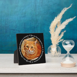 Cat Memorial Foto Plaque Fotoplatte