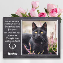 Cat Memorial Pet Loss Paw Print Heft Foto