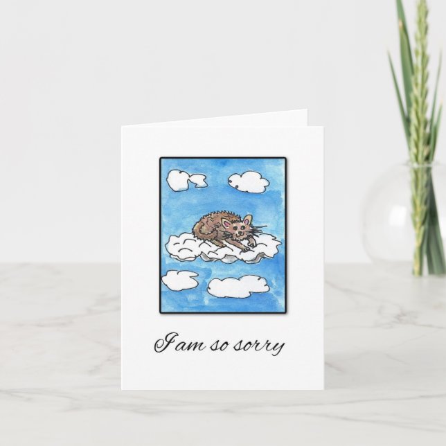 Cat Memorial, Sympathy Card Karte (Vorderseite)