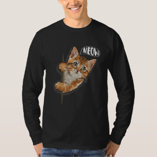 Cat Meow Kitty Cats Mom And Cat Dad Pet T-Shirt