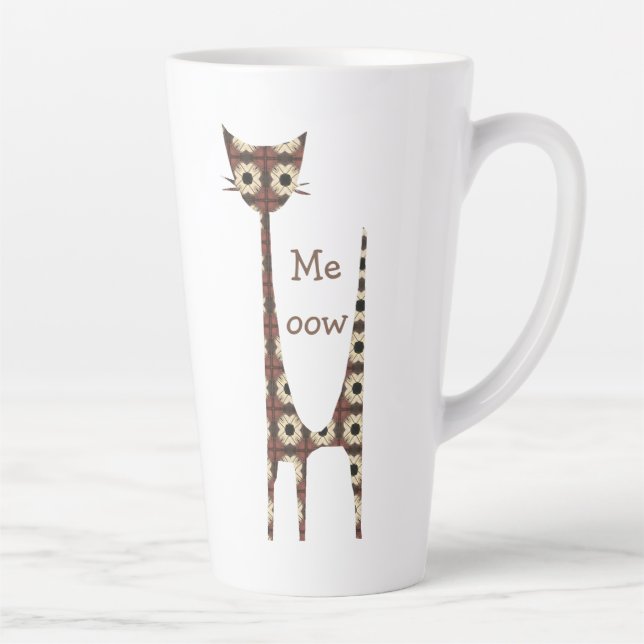 Cat Meow Latte Tasse (Rechts)