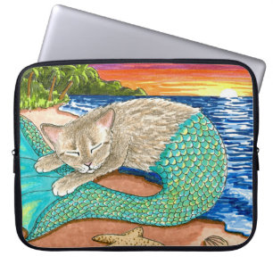 Cat Mermaid 23 Laptopschutzhülle