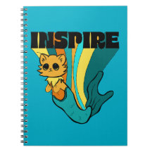 Cat Mermaid ASL Inspiriere Spiral Foto Notebook