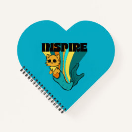 Cat Mermaid ASL Inspiriere Spiral Foto Notebook Notizbuch