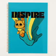 Cat Mermaid ASL Inspiriere Spiral Foto Notebook