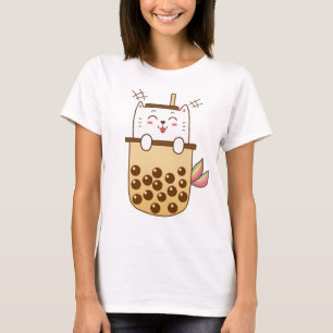 Cat Mermaid Boba Milk Tee